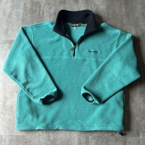 VTG Timberland Fleece Sweater Mens Large Teal